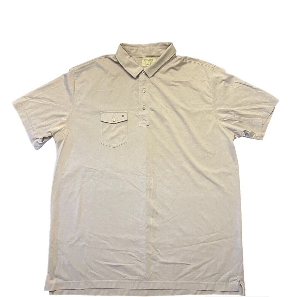 Linksoul Tempus Fugit Pocket Polo Golf Shirt Men’s XXL 2XL Light Purple